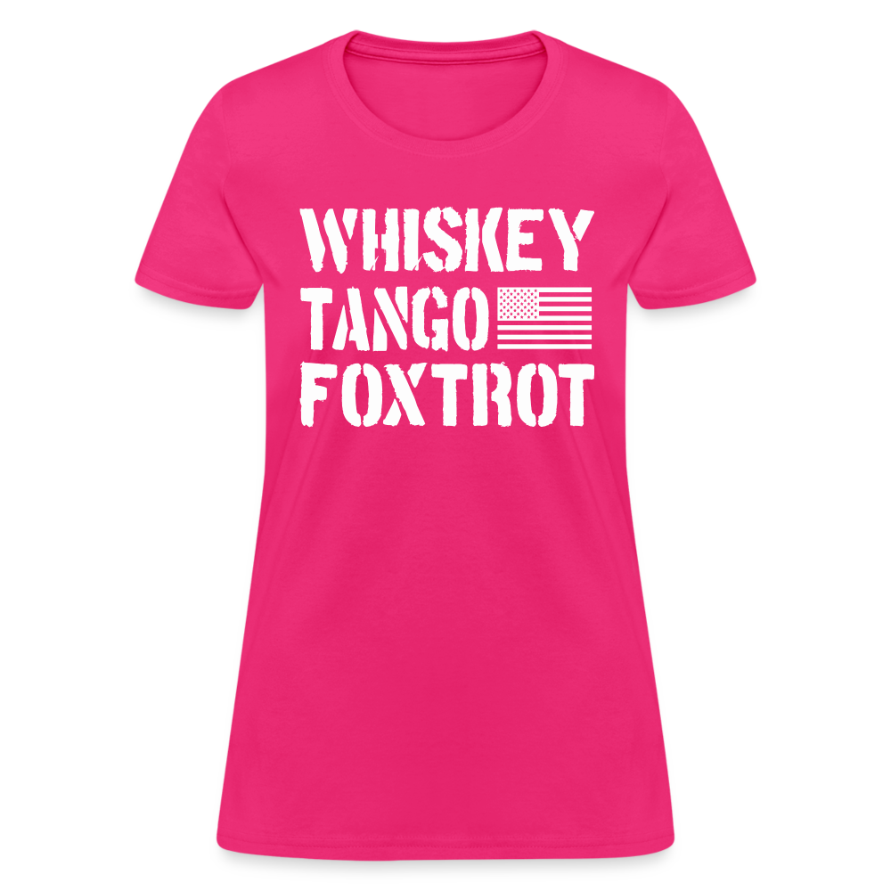 Whiskey Tango Foxtrot Women's T-Shirt - fuchsia