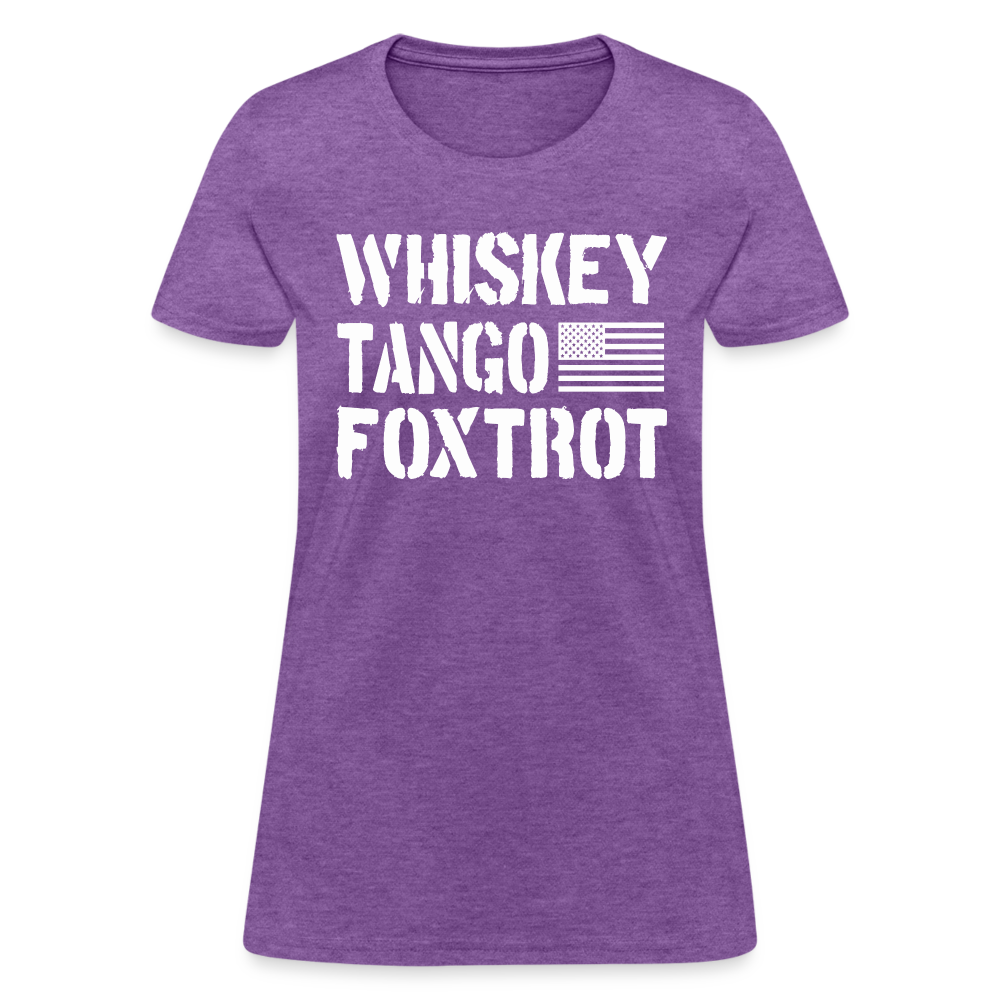 Whiskey Tango Foxtrot Women's T-Shirt - purple heather