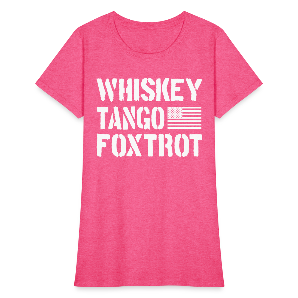 Whiskey Tango Foxtrot Women's T-Shirt - heather pink