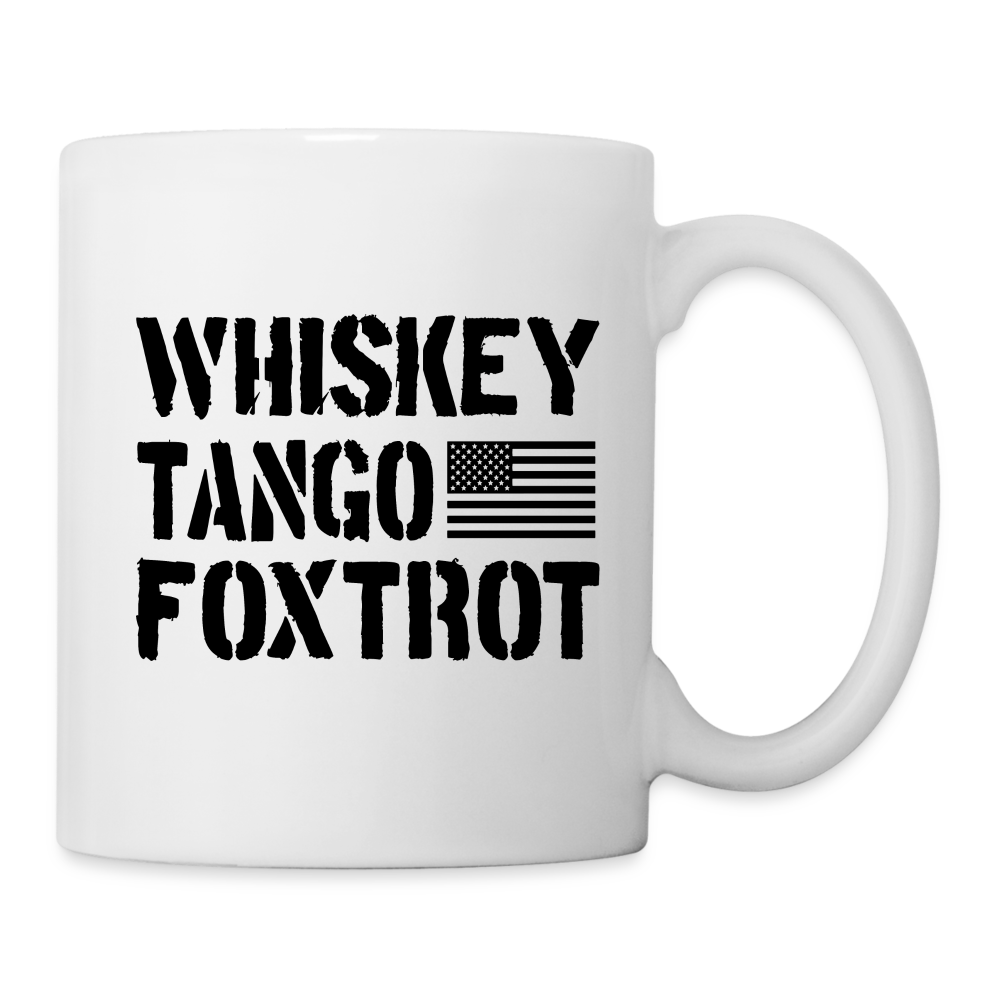 Whiskey Tango Foxtrot Coffee/Tea Mug - white