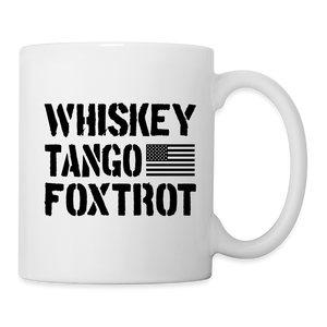 Whiskey Tango Foxtrot Coffee/Tea Mug - white