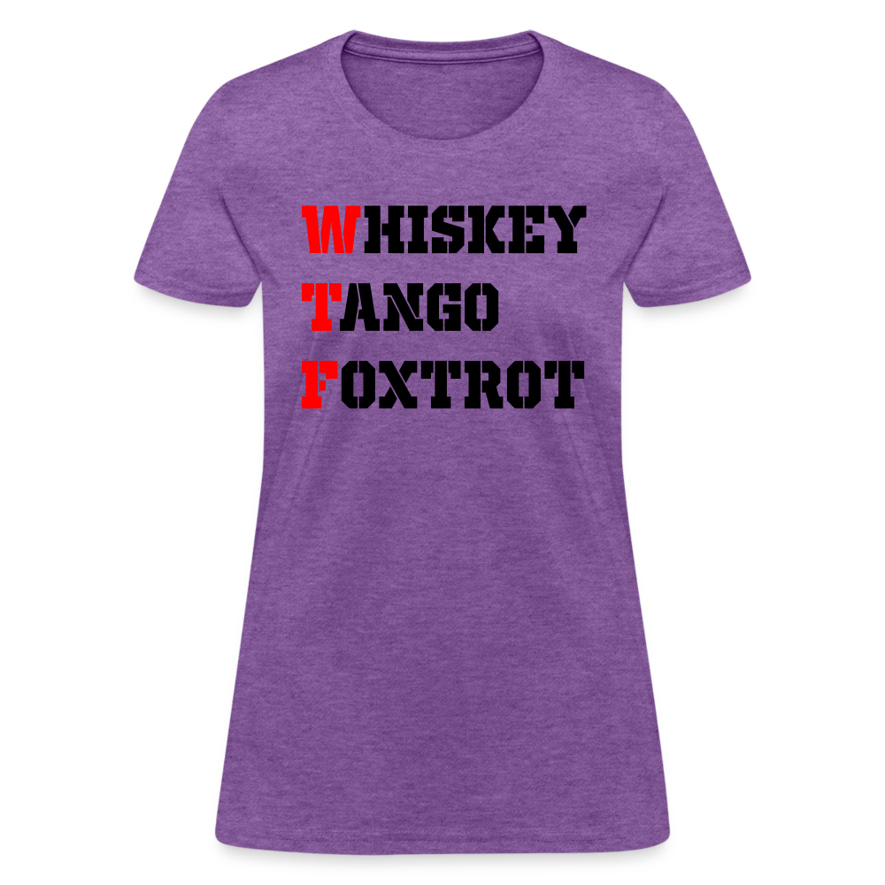 Whiskey Tango Foxtrot Women's T-Shirt - purple heather