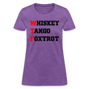 Whiskey Tango Foxtrot Women's T-Shirt - purple heather