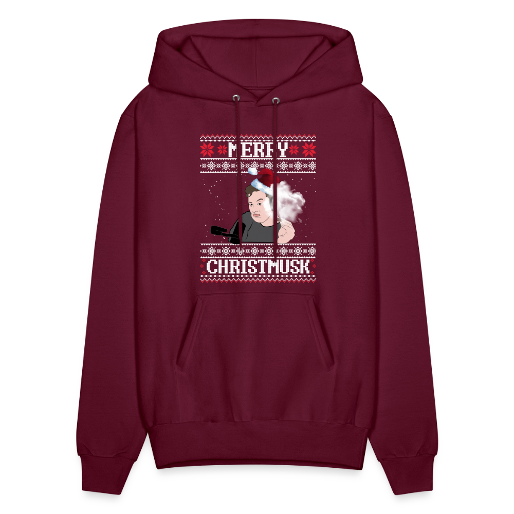 Merry Christmusk Men's Hoodie - burgundy