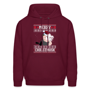 Merry Christmusk Men's Hoodie - burgundy