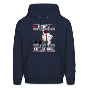 Merry Christmusk Men's Hoodie - navy