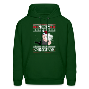 Merry Christmusk Men's Hoodie - forest green