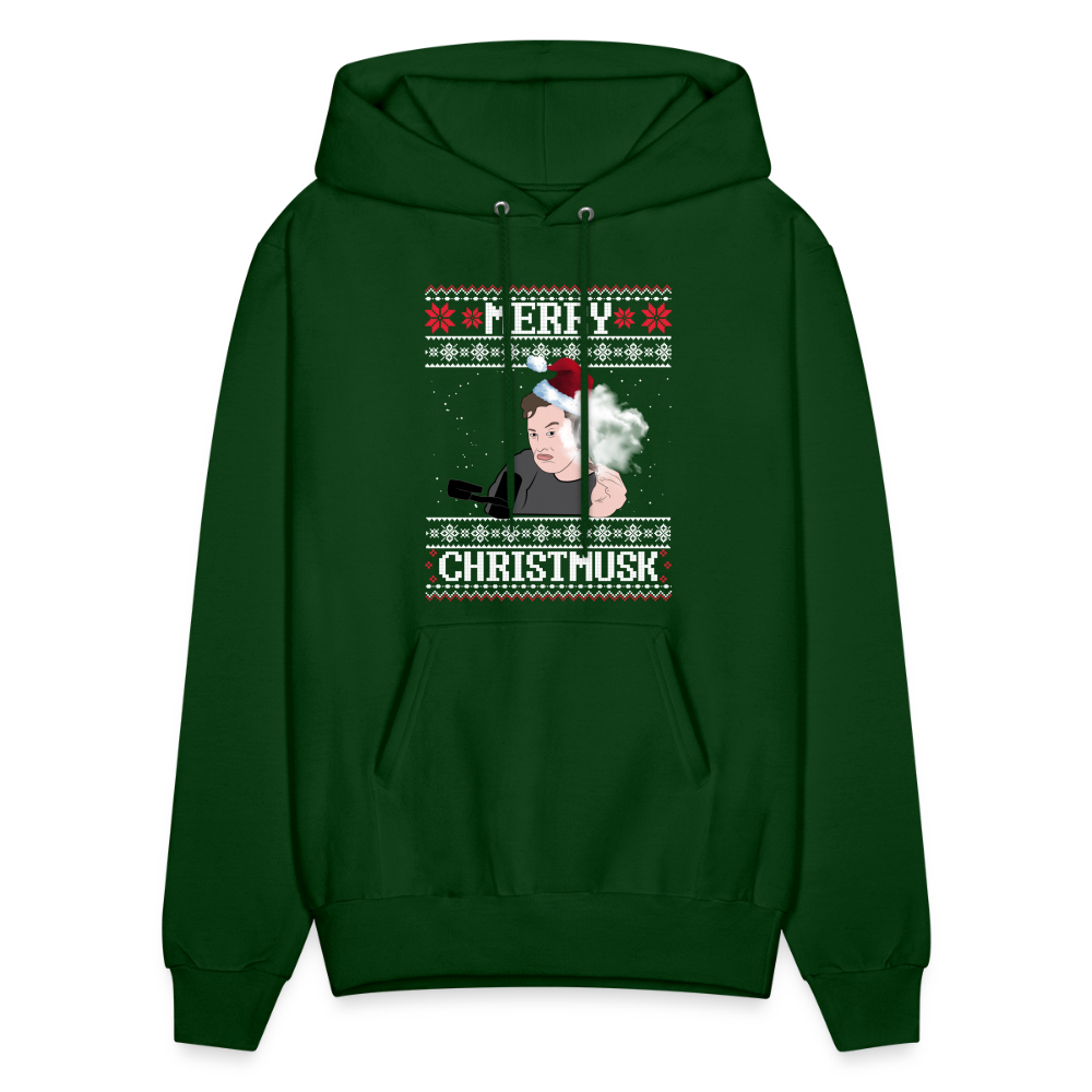 Merry Christmusk Men's Hoodie - forest green