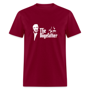 The DogeFather Dogecoin  Classic T-Shirt - burgundy