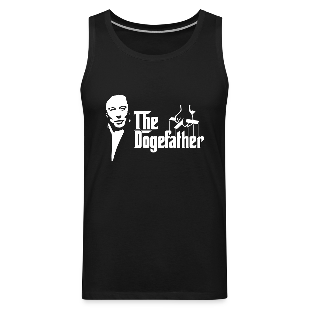 The DogeFather Dogecoin Men’s Premium Tank - black