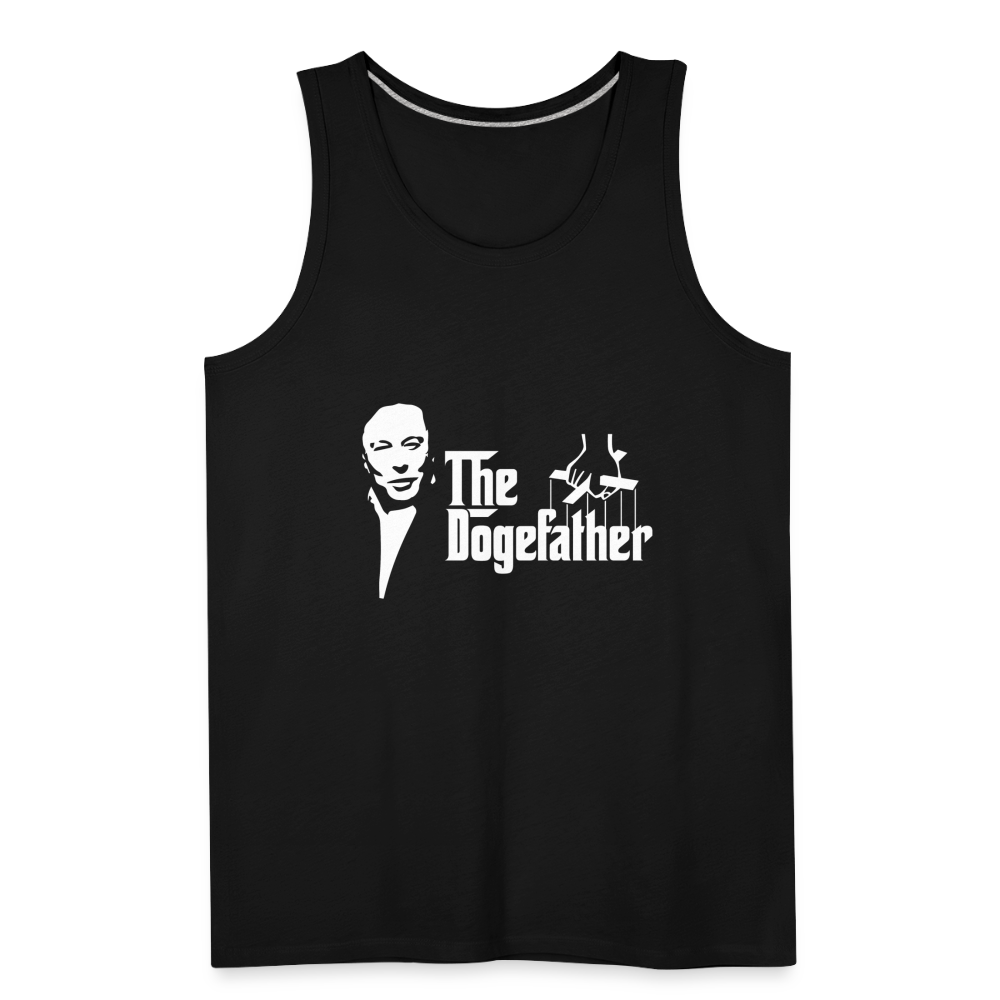 The DogeFather Dogecoin Men’s Premium Tank - black