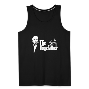 The DogeFather Dogecoin Men’s Premium Tank - black