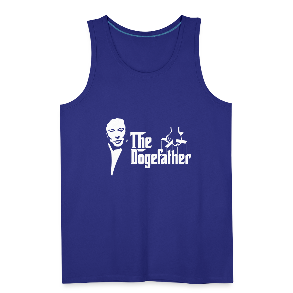 The DogeFather Dogecoin Men’s Premium Tank - royal blue