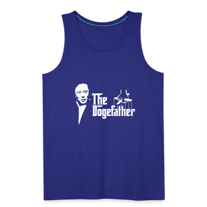 The DogeFather Dogecoin Men’s Premium Tank - royal blue