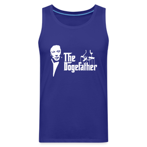 The DogeFather Dogecoin Men’s Premium Tank - royal blue