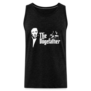 The DogeFather Dogecoin Men’s Premium Tank - charcoal grey