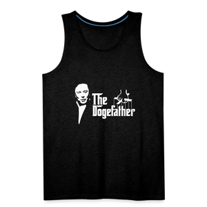 The DogeFather Dogecoin Men’s Premium Tank - charcoal grey