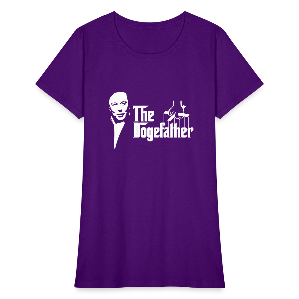 The DogeFather Dogecoin Women's T-Shirt - purple