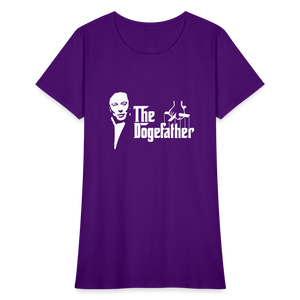 The DogeFather Dogecoin Women's T-Shirt - purple