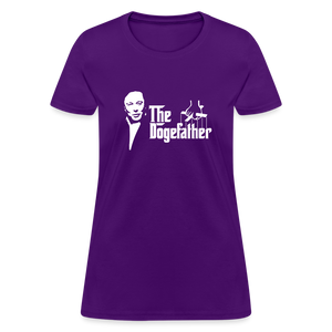 The DogeFather Dogecoin Women's T-Shirt - purple