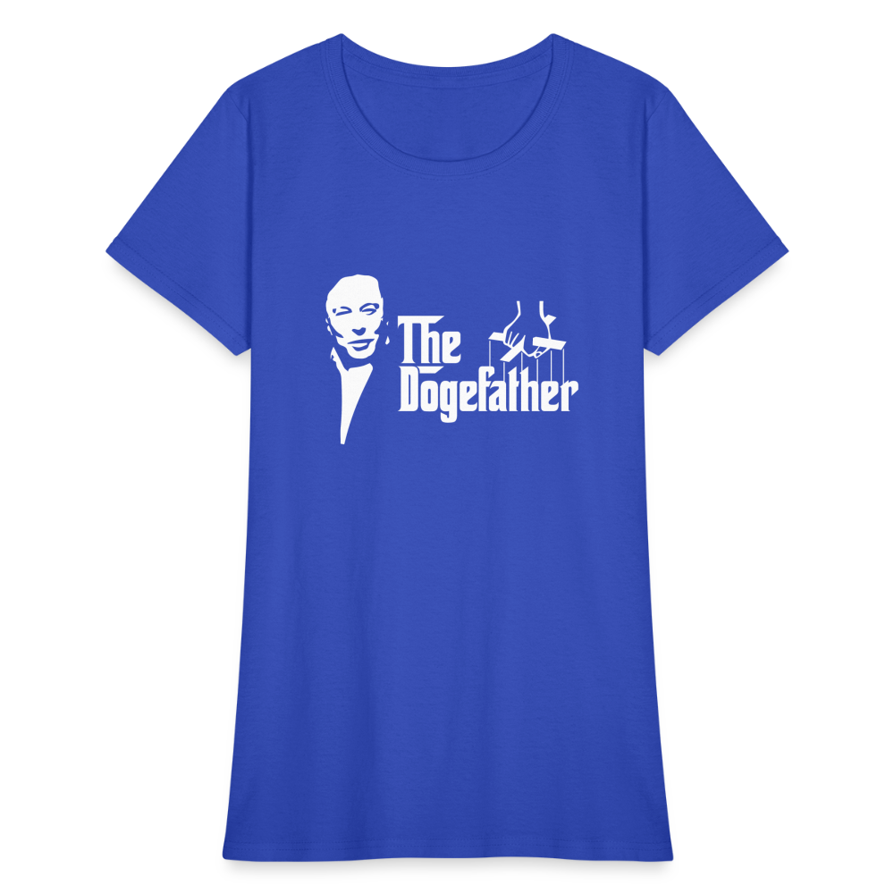 The DogeFather Dogecoin Women's T-Shirt - royal blue