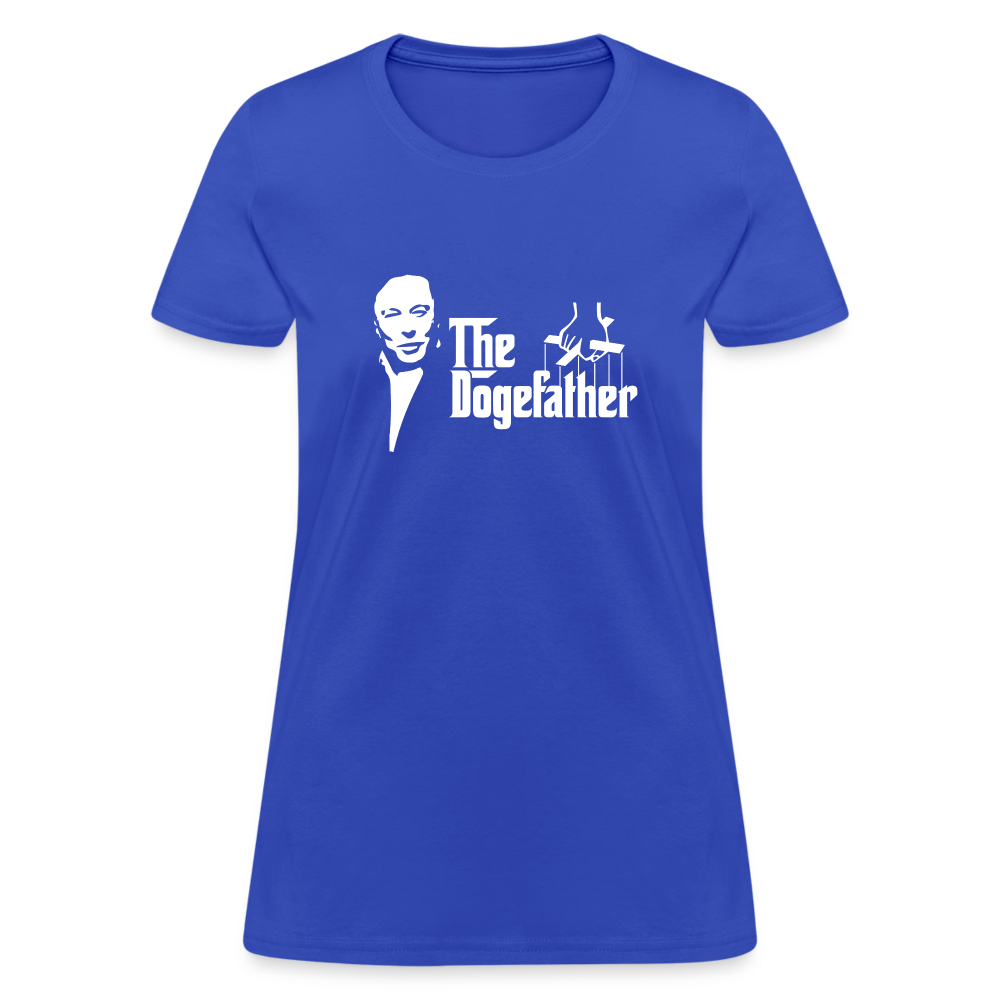 The DogeFather Dogecoin Women's T-Shirt - royal blue