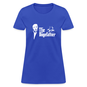 The DogeFather Dogecoin Women's T-Shirt - royal blue