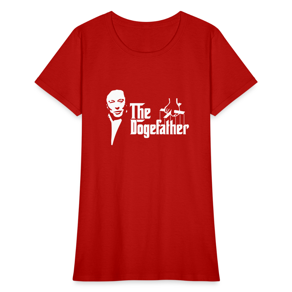 The DogeFather Dogecoin Women's T-Shirt - red