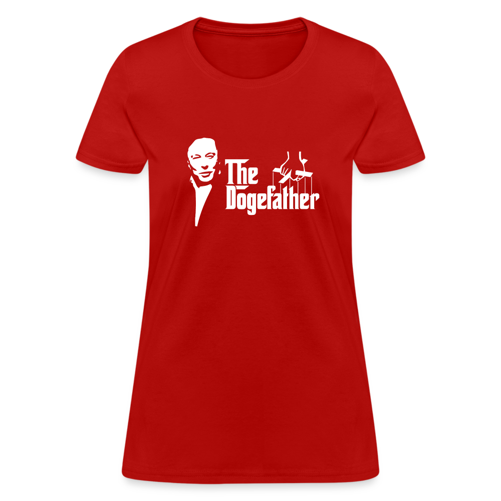 The DogeFather Dogecoin Women's T-Shirt - red