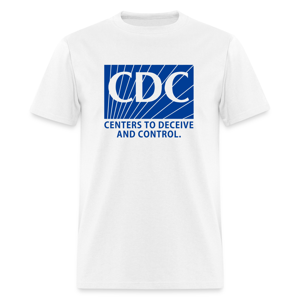 CDC - Centers to deceive and control Classic T-Shirt - white