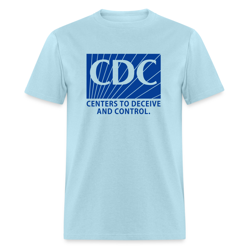 CDC - Centers to deceive and control Classic T-Shirt - powder blue