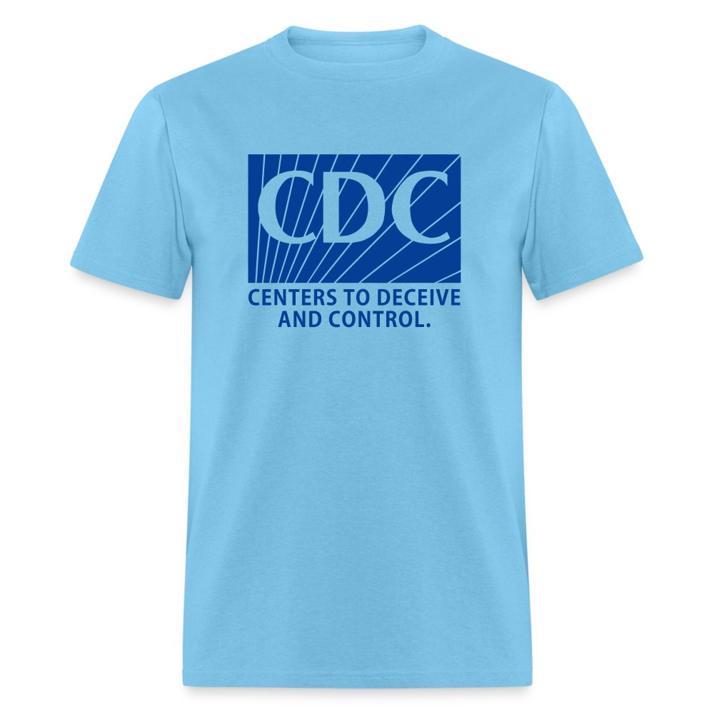 CDC - Centers to deceive and control Classic T-Shirt - aquatic blue