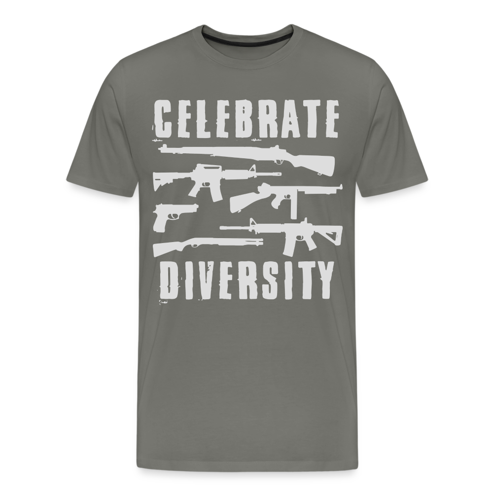 Celebrate Diversity Men's Premium T-Shirt - asphalt gray