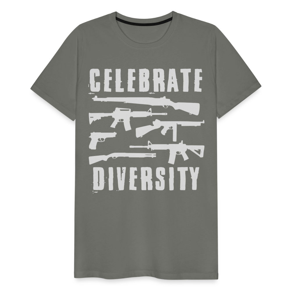 Celebrate Diversity Men's Premium T-Shirt - asphalt gray