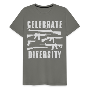 Celebrate Diversity Men's Premium T-Shirt - asphalt gray