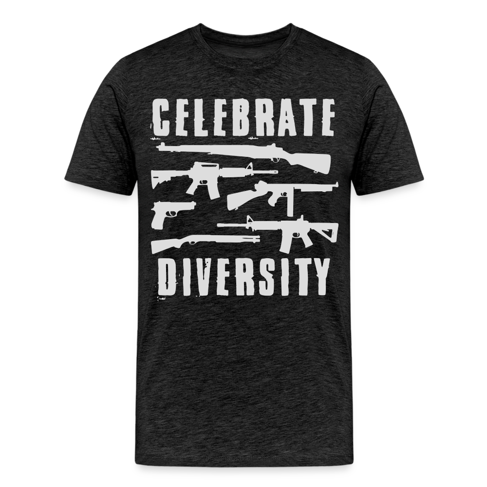 Celebrate Diversity Men's Premium T-Shirt - charcoal grey