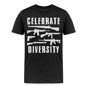 Celebrate Diversity Men's Premium T-Shirt - charcoal grey