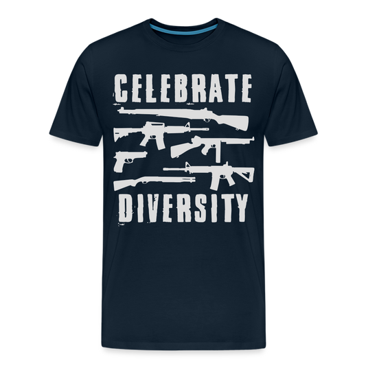 Celebrate Diversity Men's Premium T-Shirt - deep navy