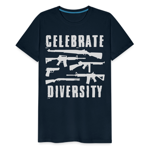 Celebrate Diversity Men's Premium T-Shirt - deep navy