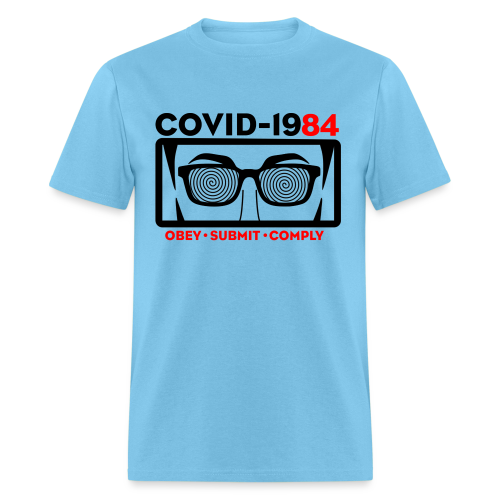 COVID-1984 Classic Men's T-Shirt - aquatic blue