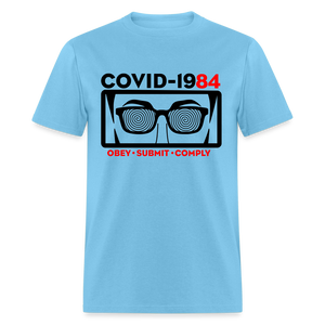 COVID-1984 Classic Men's T-Shirt - aquatic blue