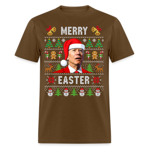 Funny Joe Biden Christmas Classic Men's T-Shirt - brown