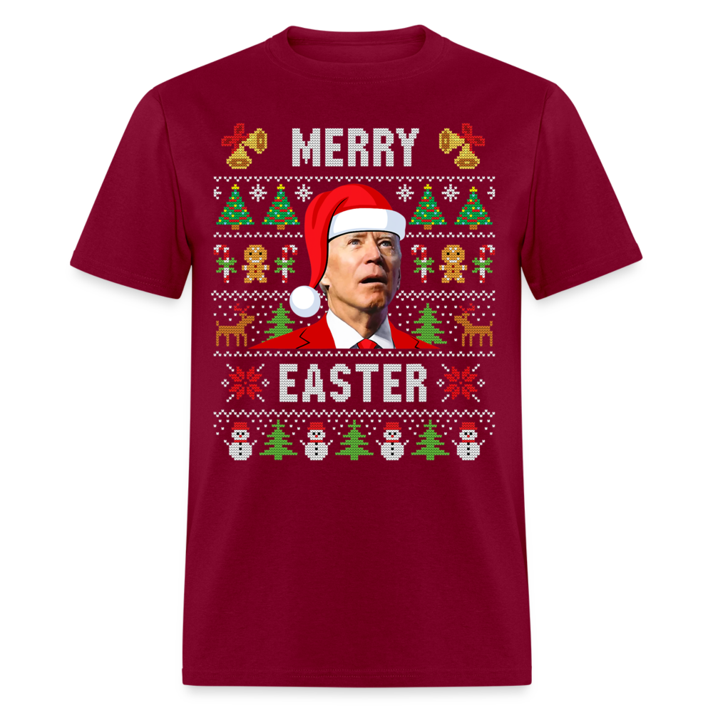 Funny Joe Biden Christmas Classic Men's T-Shirt - burgundy