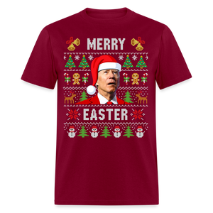 Funny Joe Biden Christmas Classic Men's T-Shirt - burgundy