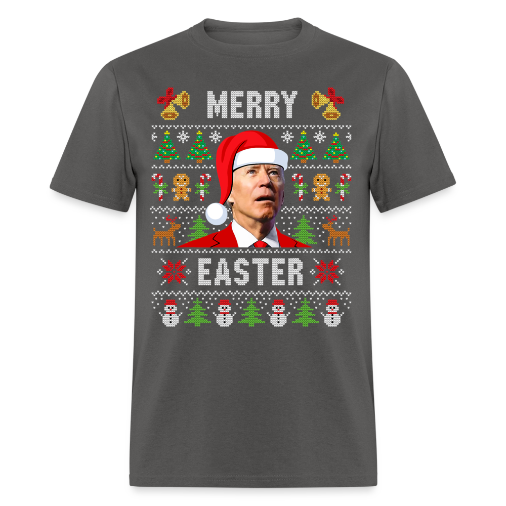 Funny Joe Biden Christmas Classic Men's T-Shirt - charcoal