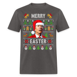 Funny Joe Biden Christmas Classic Men's T-Shirt - charcoal