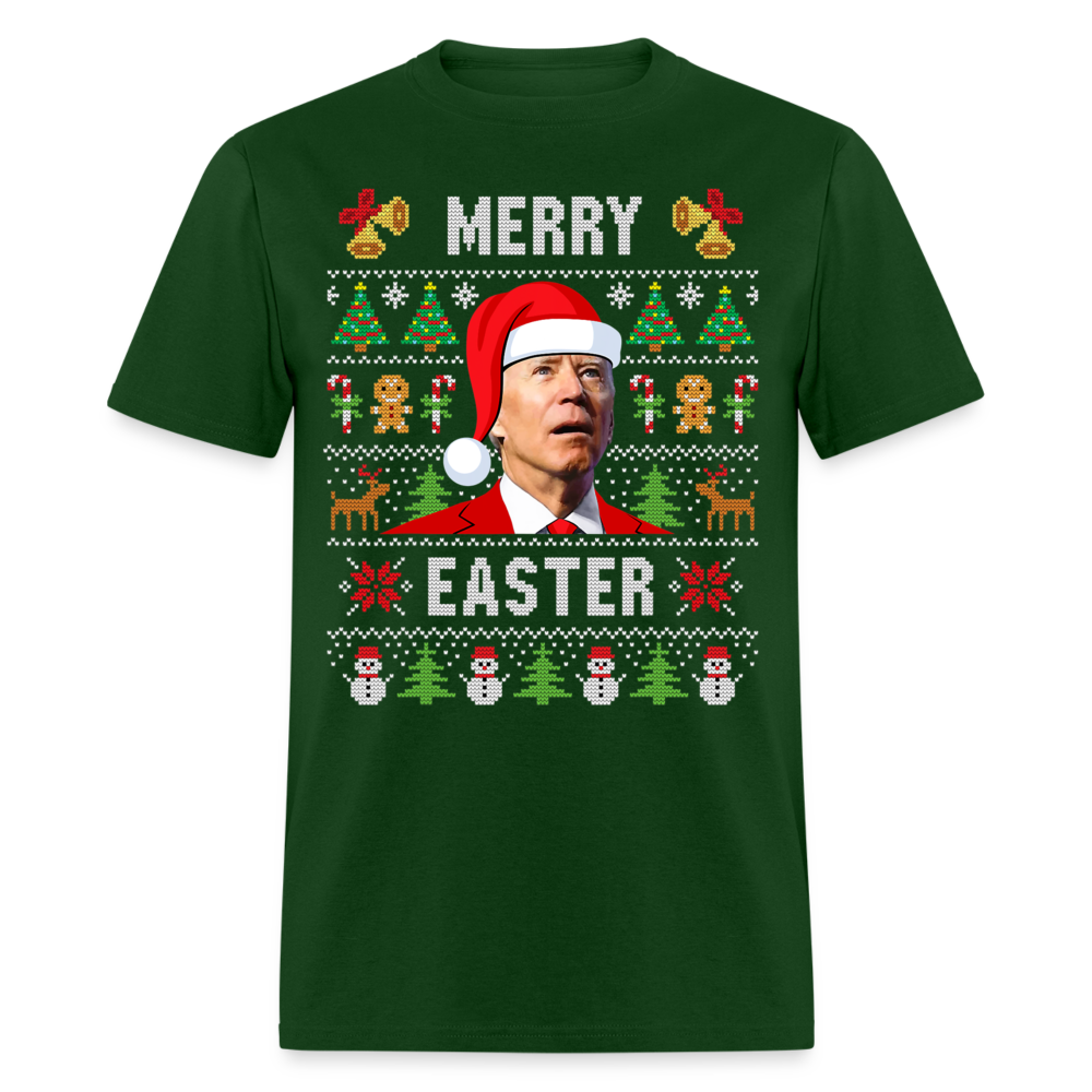 Funny Joe Biden Christmas Classic Men's T-Shirt - forest green