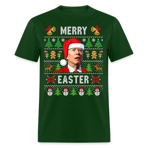 Funny Joe Biden Christmas Classic Men's T-Shirt - forest green