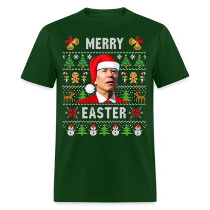 Funny Joe Biden Christmas Classic Men's T-Shirt - forest green