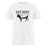 Eat Beef The West Wasn't Won on Salads Classic Men's T-Shirt - white